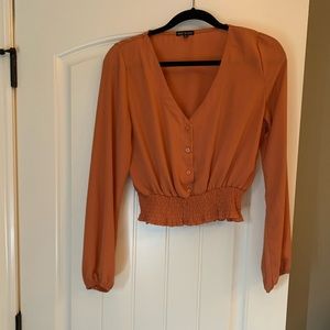 Orange M top
